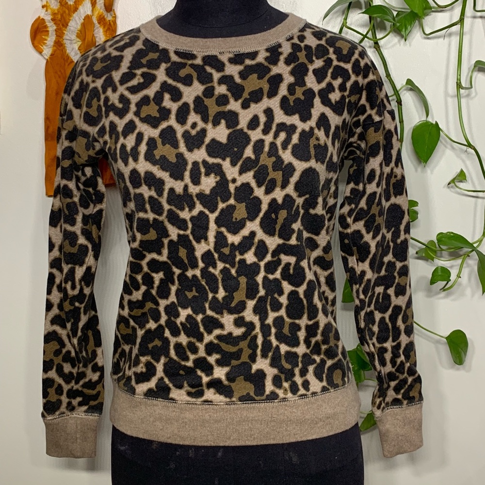 J.Crew Leopard print sweatshirt